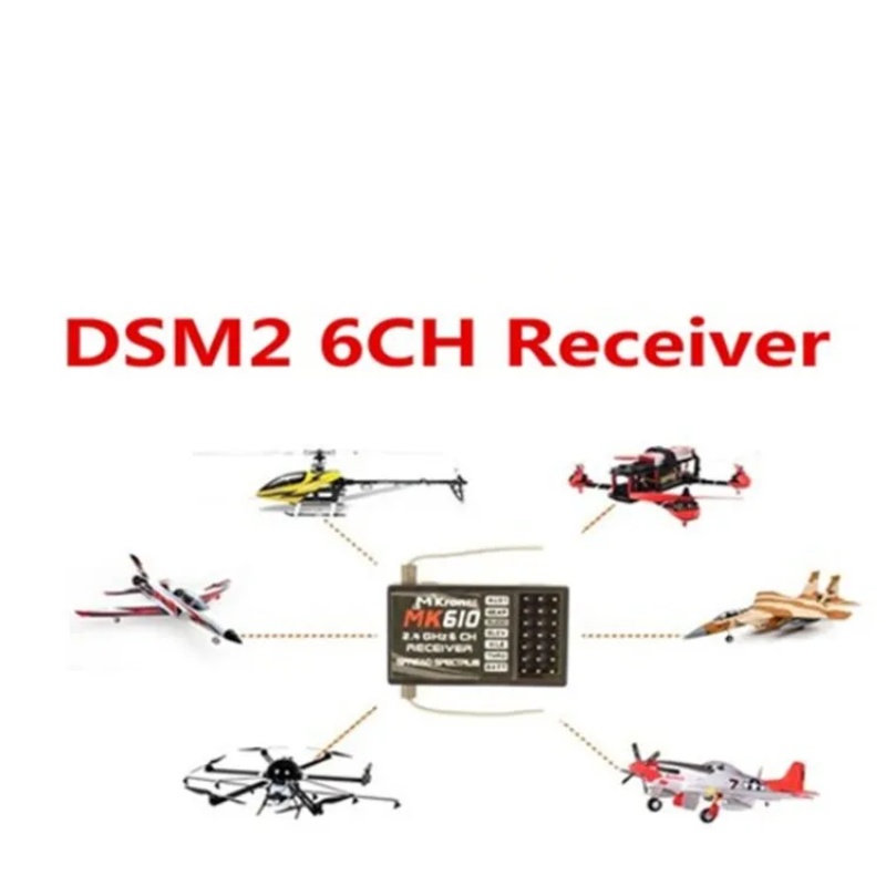 DSM2 MK610 AR6100 2.4G 6CH Odb – Drone Racing Receiver recenzja i cena