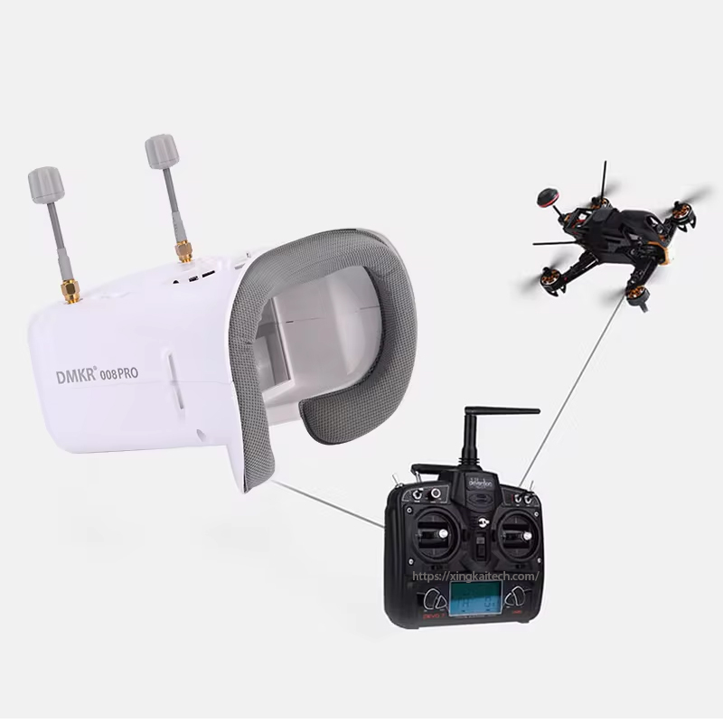 Okulary FPV 5.8G 4.3 cala HD L – Drone Racing Goggles recenzja i cena