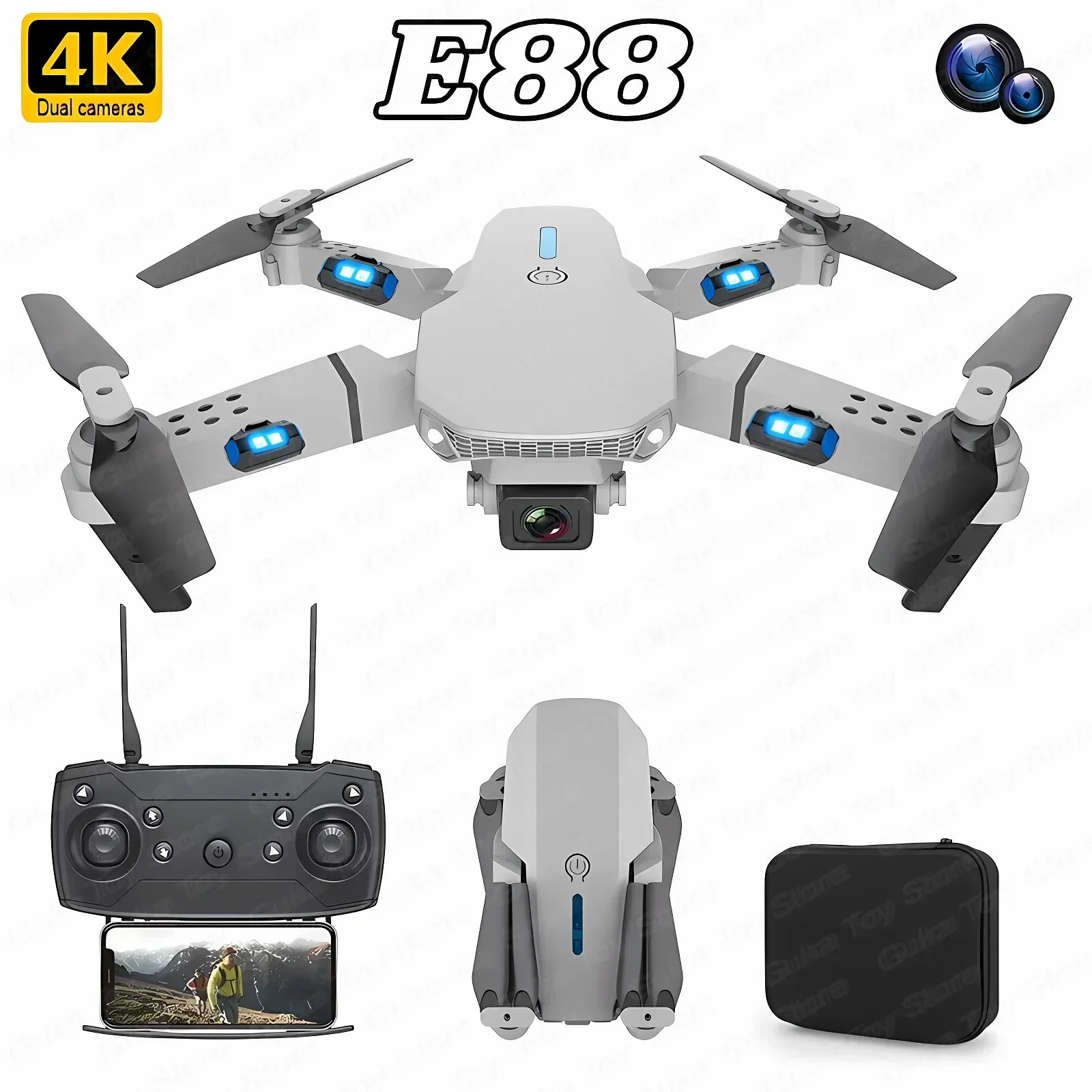 E88 Pro WIFI FPV Drone Wide An – Drone Racing Camera recenzja i cena